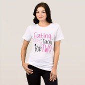 面白いたこスワードアート初期妊娠  トライブレンドＴシャツ (正面全面)