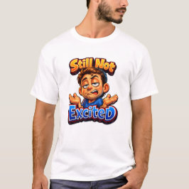 面白いつながるリアクションデザイン - カジュアルなユーモア Tシャツ