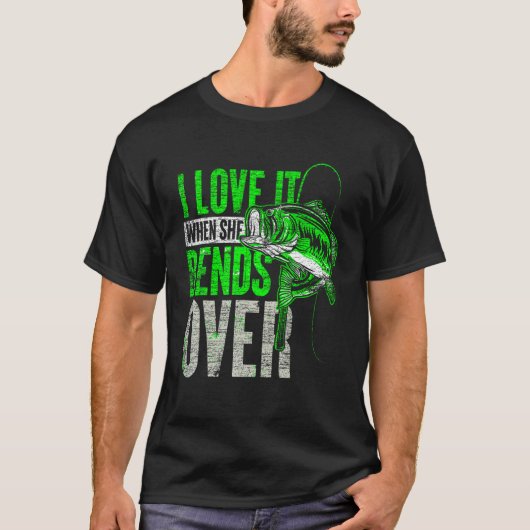 面白いつり人ジョーク 釣り 男 Tシャツ (正面)