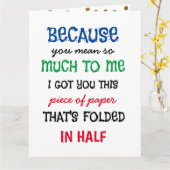 面白いというのも、あなたのことがとても大切だからこそ、こんなものができたわけでね カード (黄色い花)