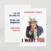 面白いね、あなたの招待状 招待状 (正面/裏面)