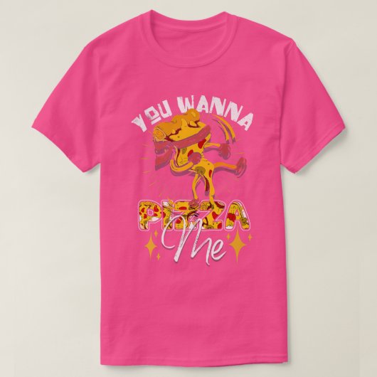 面白いね、ピザが食べたいの?フードラバー Tシャツ (デザイン正面)