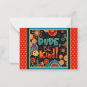 面白いね、親切に 色ful Kids Inspirivity ノートカード (正面)