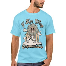 面白いひまわりのTシャツ
