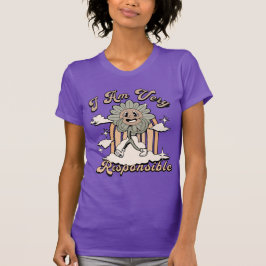 面白いひまわりのTシャツ Tシャツ
