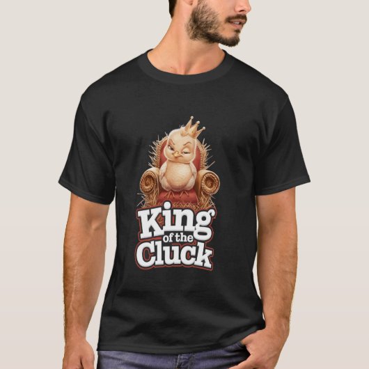 面白いひよこ 王様のクラック Tシャツ (正面)