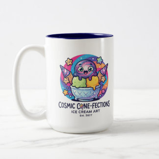 面白いアイスクリーム ツートーンマグカップ