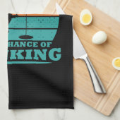 面白いアイスフィッシング キッチンタオル (四つ折り)