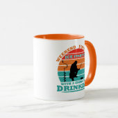 面白いアイスフィッシング マグカップ (正面右)