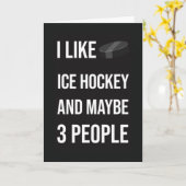 面白いアイスホッケーカード　チーム　ゴールキーパー　コーチ　プレーヤー カード (黄色い花)