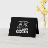 面白いアイスホッケー選手がバリーペナルティについて語る カード (黄色い花)