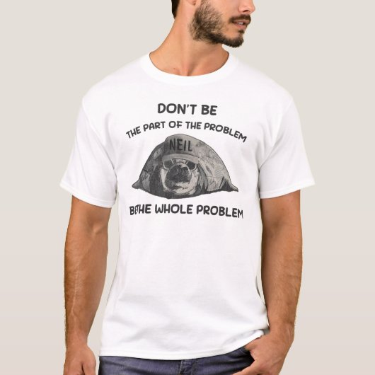 面白いアザラシのニール Tシャツ (正面)