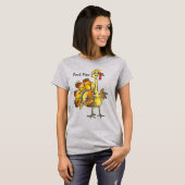 面白いアニメの金の七面鳥Tシャツ Tシャツ (正面フル)