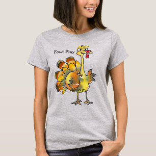 面白いアニメの金の七面鳥Tシャツ Tシャツ