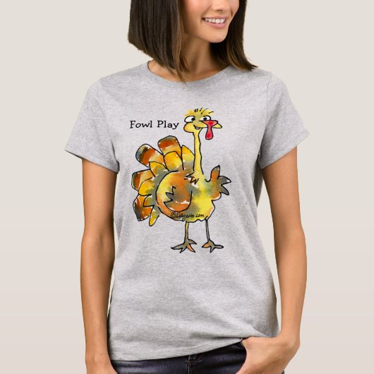 面白いアニメの金の七面鳥Tシャツ Tシャツ (正面)
