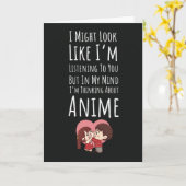 面白いアニメカード 日本の可愛いオタクユーモア カード (黄色い花)