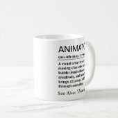 面白いアニメーターの定義 コーヒーマグカップ (正面右)