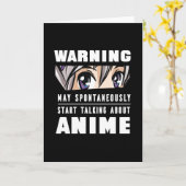 面白いアニメ関連のギフトのアイデア カード (黄色い花)