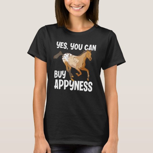 面白いアパルーサの馬の愛好家のためのAppyness Tシャツ (正面)