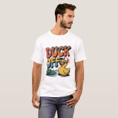 面白いアヒルのオフ Tシャツ (正面フル)