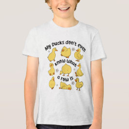 面白いアヒルのサルカスティック トライブレンドTシャツ