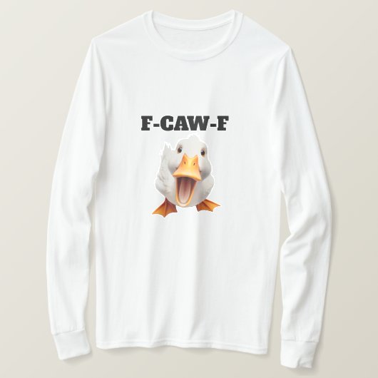 面白いアヒルのシャツ Tシャツ (デザイン正面)