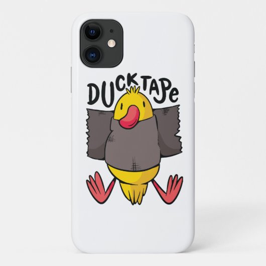 面白いアヒルのテープ Case-Mate iPhoneケース (裏面)