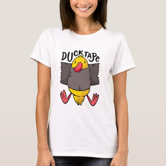 面白いアヒルのテープ Tシャツ (正面)