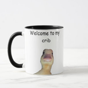 面白いアヒルのミーム - 「Welcome to My Crib」かわいい動物 マグカップ