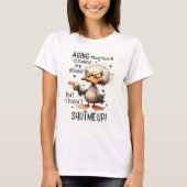 面白いアヒルの皮肉 Tシャツ (正面)