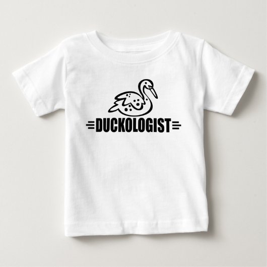 面白いアヒル ベビーTシャツ (正面)