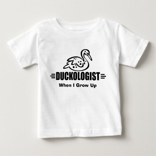 面白いアヒル ベビーTシャツ (正面)
