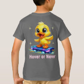 面白いアヒル Tシャツ (裏面)