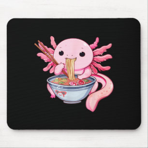 面白いアホロトルラーメンかわいいアニメ日本グラフィック マウスパッド