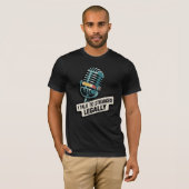 面白いアマチュア無線Tシャツ-私は合法的に知らない人と話します Tシャツ (正面フル)