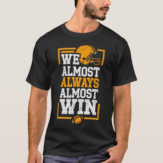 面白いアメリカンフットボール Tシャツ (正面)