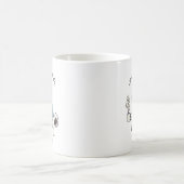 面白いアラスカン・クリー・カイ ビジネススーツ コーヒー コーヒーマグカップ (中央)