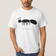 面白いアリTシャツ - 下手な絵のギフト