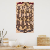 面白いアルファベット ポスター (キッチン)