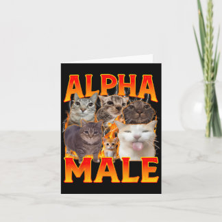 面白いアルファ男性の猫 子猫 メメ 古風な マッチング カード