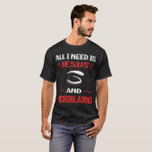 面白いイエス・キリストのマイクロブレーディング Tシャツ (正面フル)