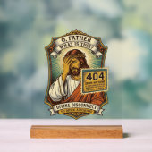 面白いイエス 404 エラー ウェブ開発者 プログラマー ユーモア アクリルサイン (ニュートラル)