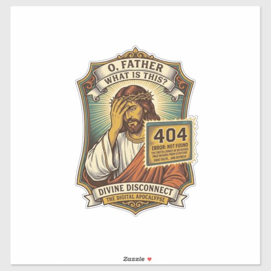 面白いイエス 404 エラー ウェブ開発者 プログラマー ユーモア シール (シート)