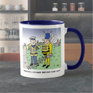面白いイギリス交通警察のキャラクター マグカップ