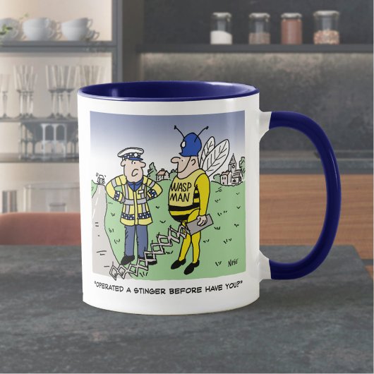 面白いイギリス交通警察のキャラクター マグカップ