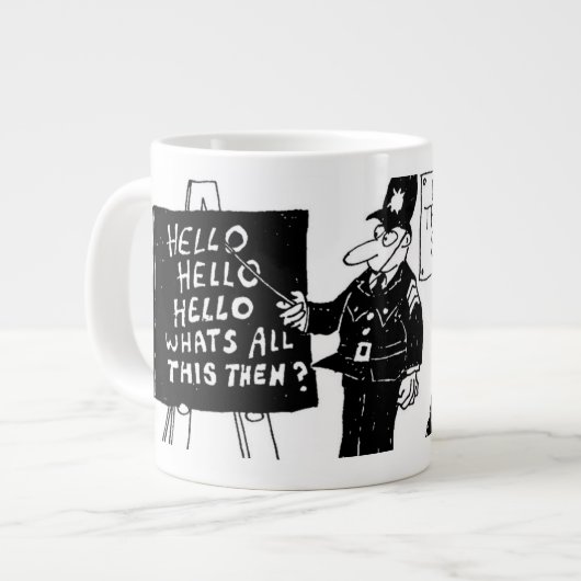 面白いイギリス警察学校 ジャンボコーヒーマグカップ (正面左)