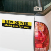 面白いイスラム教徒の初心運転手の車 バンパーステッカー (トラック上)
