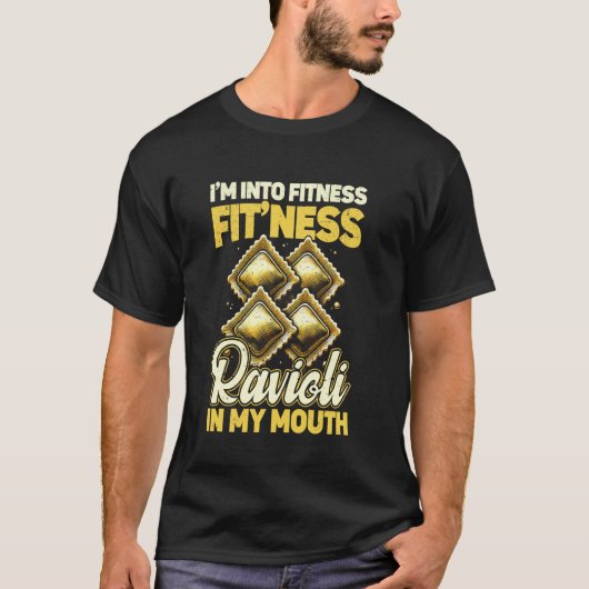 面白いイタリアのラビオリ Tシャツ (正面)
