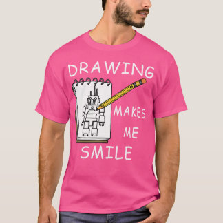 面白いイラストのフレーズ スケッチ好き Tシャツ