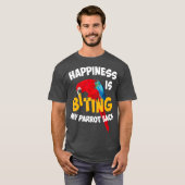 面白いインコ好きな人へのギフト メンズ レディース キッズ クール Tシャツ (正面フル)